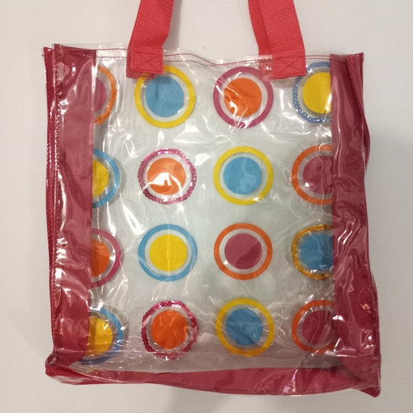 NWT | Avon Polka Dot Sequin Sun Tote - Picture 2 of 3